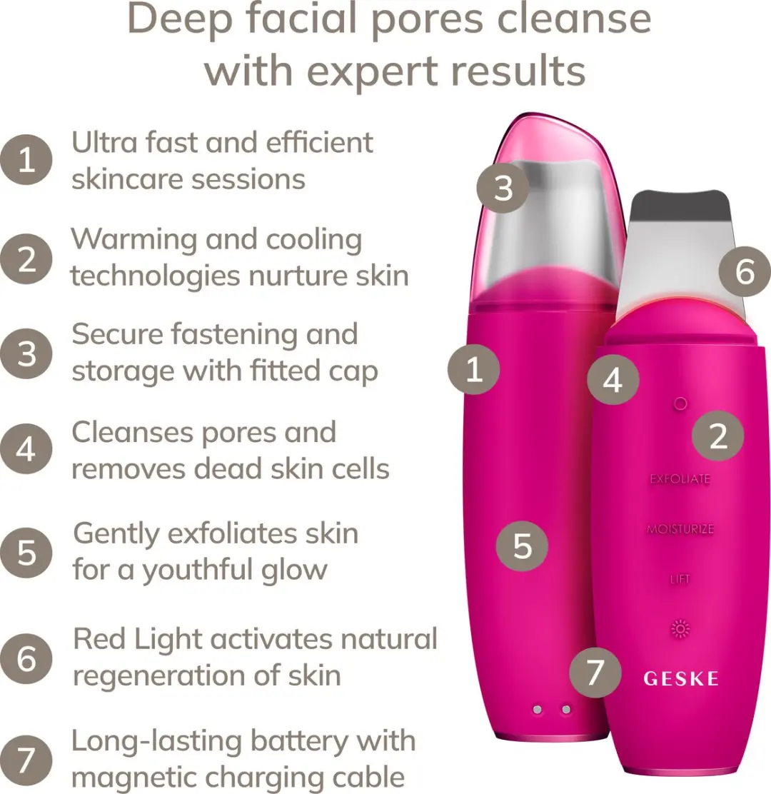GESKE SmartAppGuided MicroCurrent GK000044MG01 - Gezichtsreiniger - Magenta