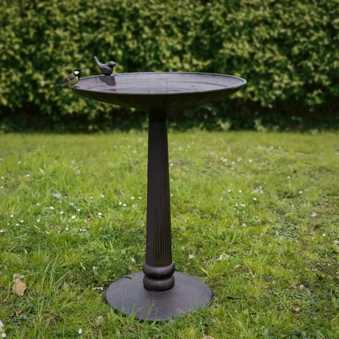 Esschert Design Vogelbad op voet XXL - Bruin
