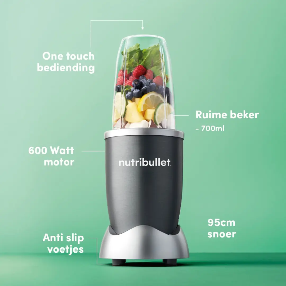 NutriBullet Original Blender 600W - Grijs