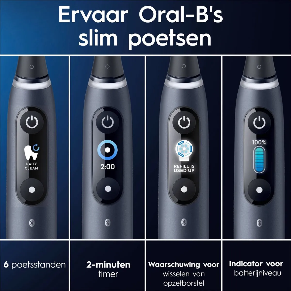 Oral-B iO8 Duopack Elektrische Tandenborstel - 2 Handvatten 3 Borstels