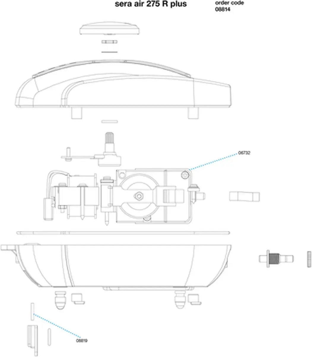 Sera Air 275R Aquariumluchtpomp - 275L/u - Multi colour