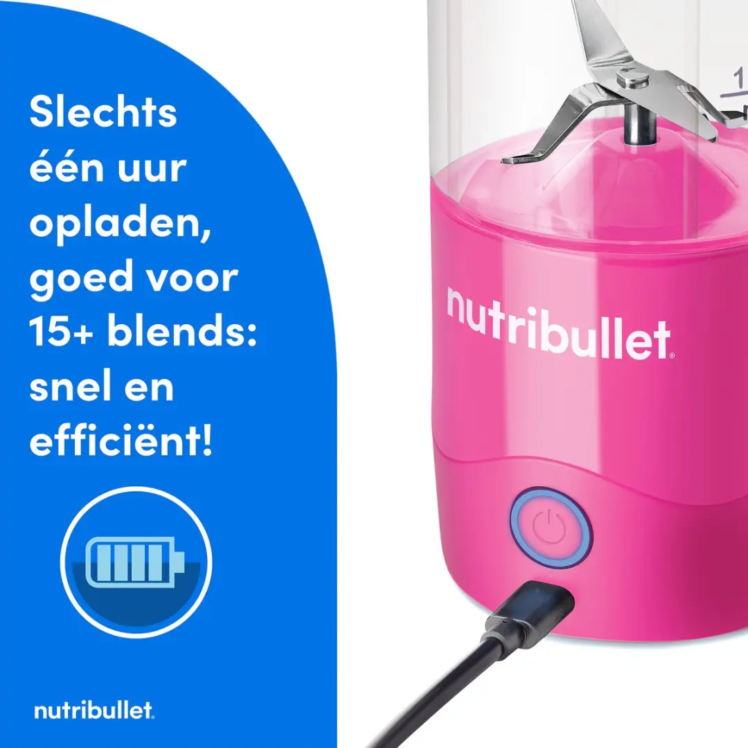 NutriBullet Portable Blender - 200W - Fel Roze