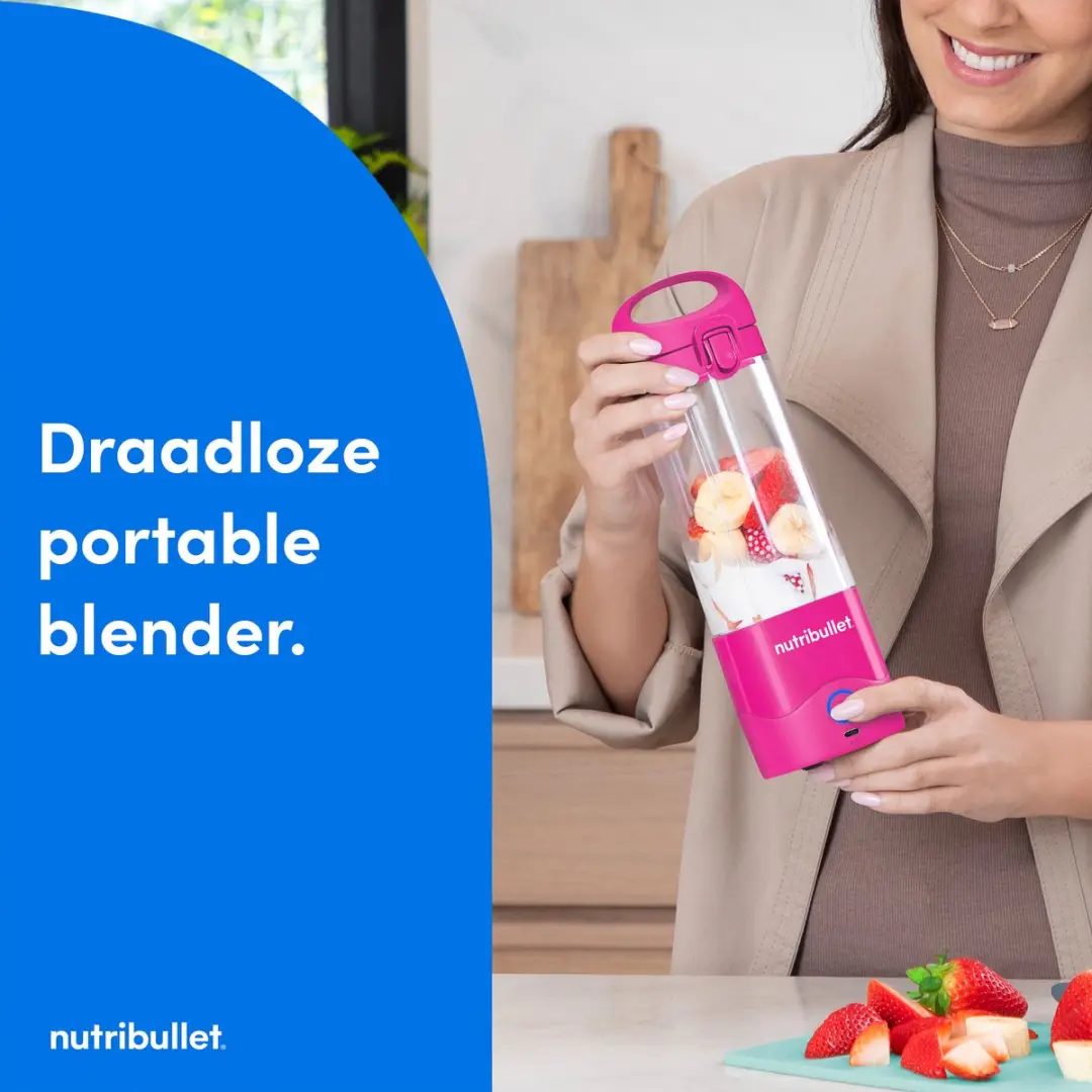 NutriBullet Portable Blender - 200W - Fel Roze