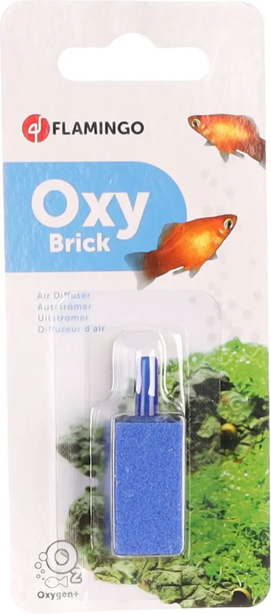 Flamingo Aquarium Uitstromer Rechthoek - Blauw 3x1,5x1,5cm