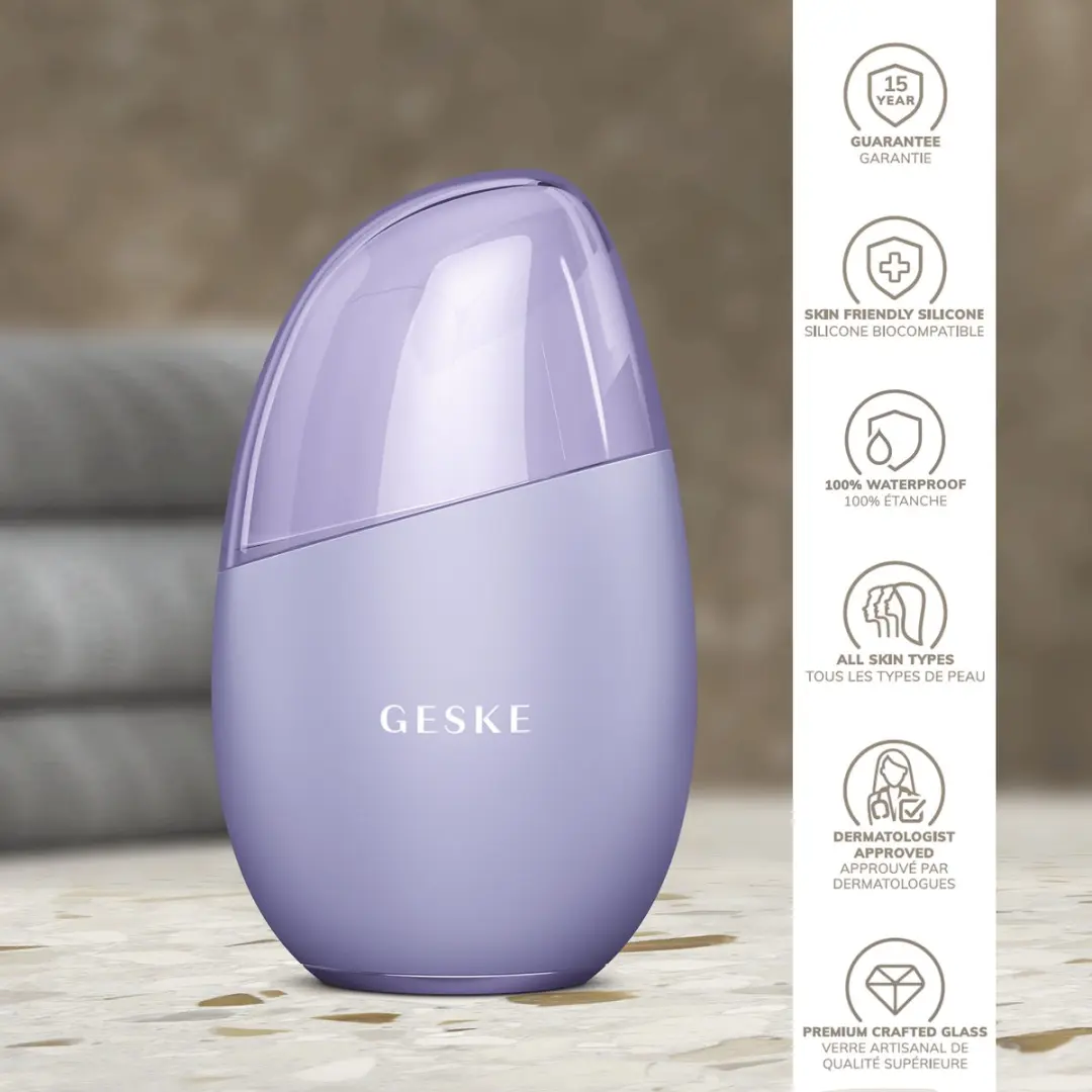 GESKE GK000700PL01 SmartApp Oog- en Gezichtsmassager 7-in-1 - Purple