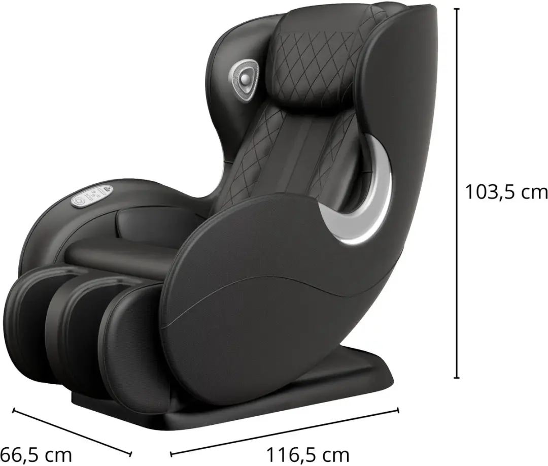 NRG Wellness Shiatsu Massagestoel Sofa 2D R8526B - Full Body - Zero Gravity - Zwart - afbeelding 6 van 6