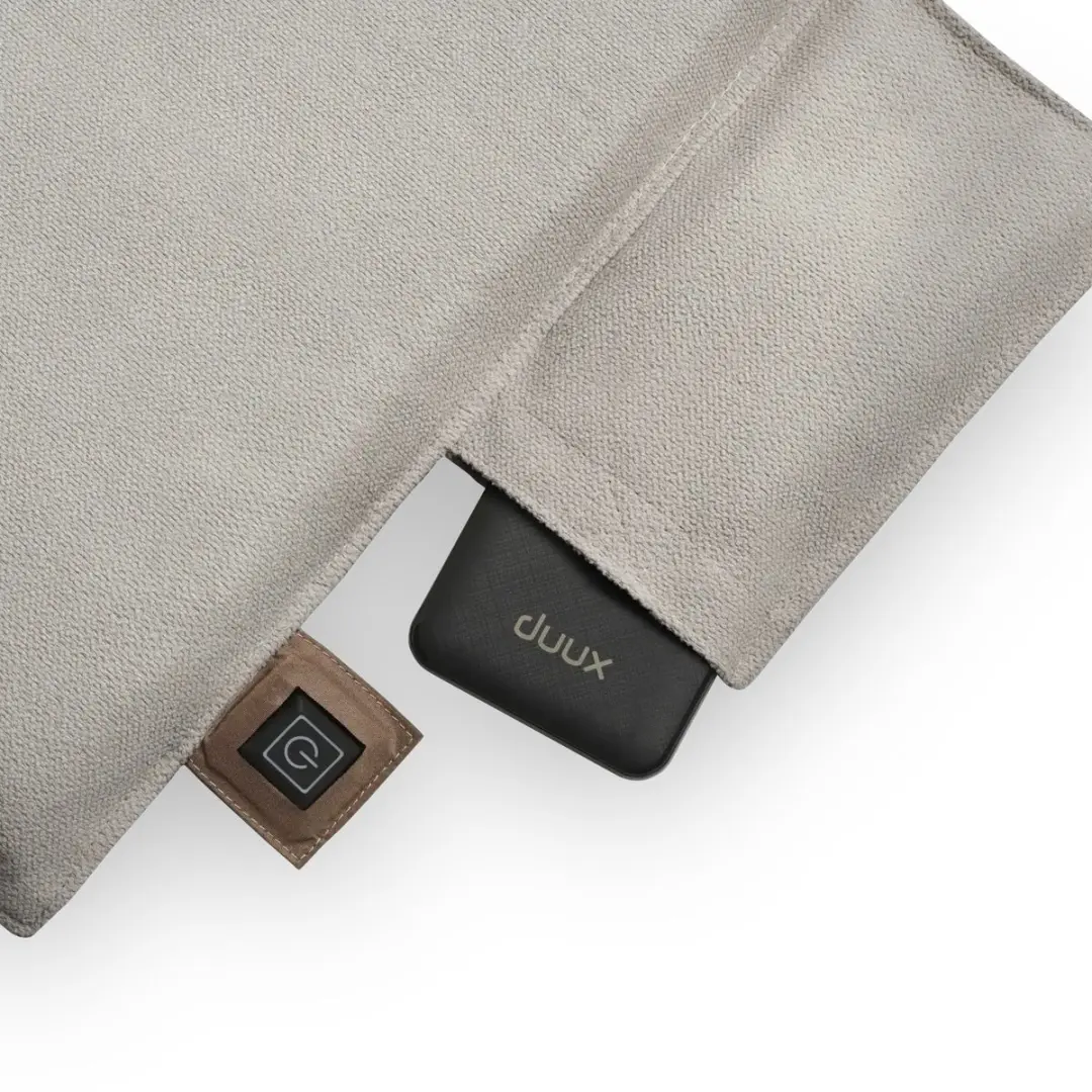 Duux Mellow DXLV50 Verwarmd Zitkussen - 40x40cm - Grijs