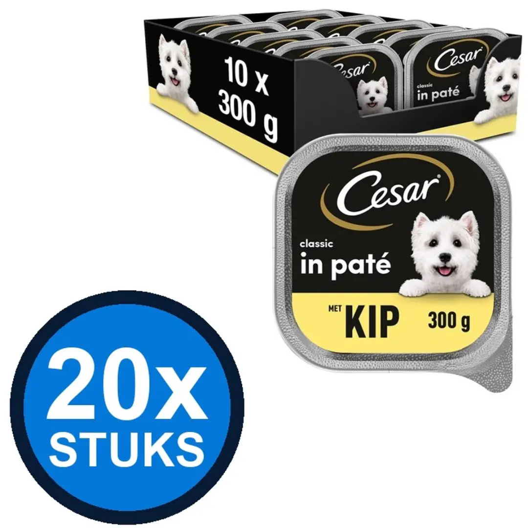 César Classic Paté Malse Kip Hondenvoer Natvoer