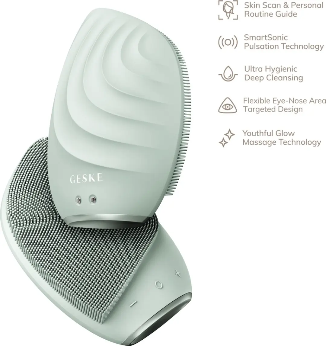 GESKE SmartAppGuided Facial Brush 5-in-1 GK000010GN01 - 14 Snelheden - Groen