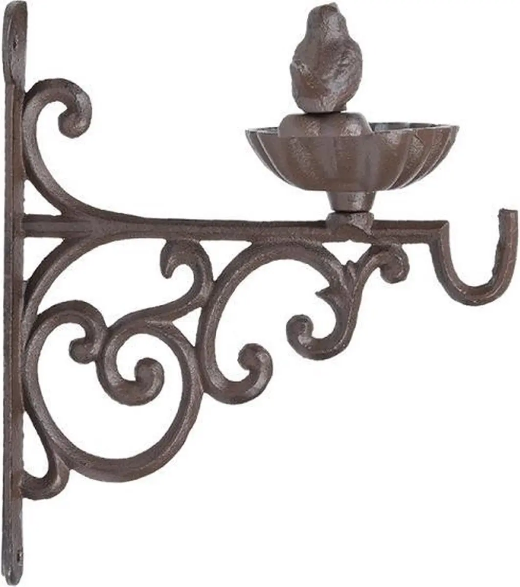Esschert Design Wandvoederschaal Bruin