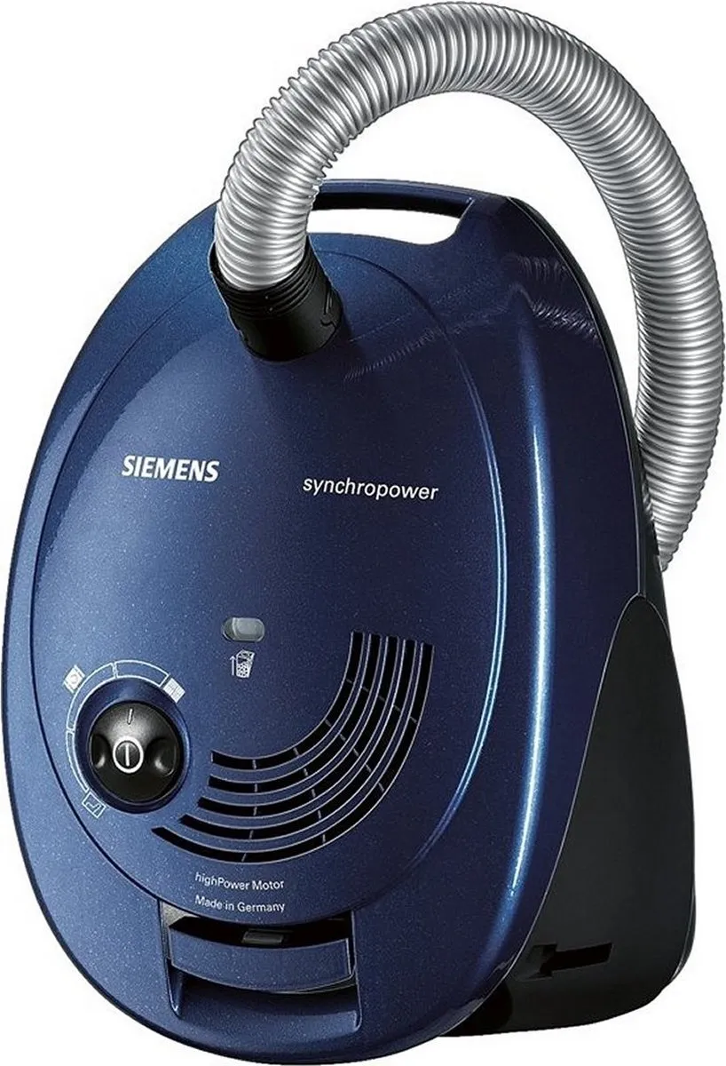 Siemens VS06A111 SynchroPower Stofzuiger 600W - Blauw/Zwart