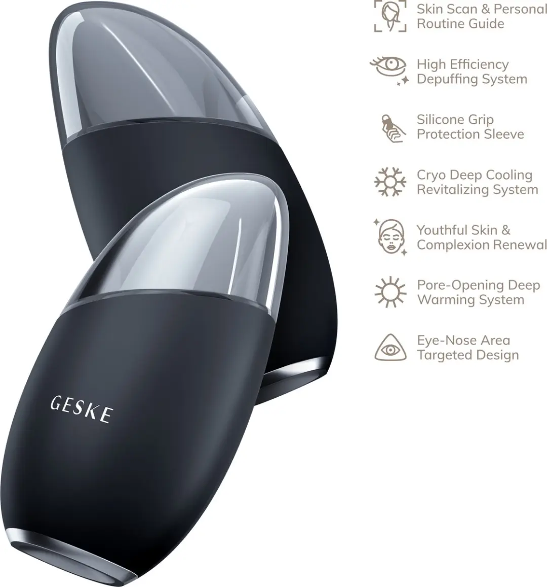GESKE GK000700BK01 SmartApp Oog & Gezichtsmassager 7-in-1 - Zwart