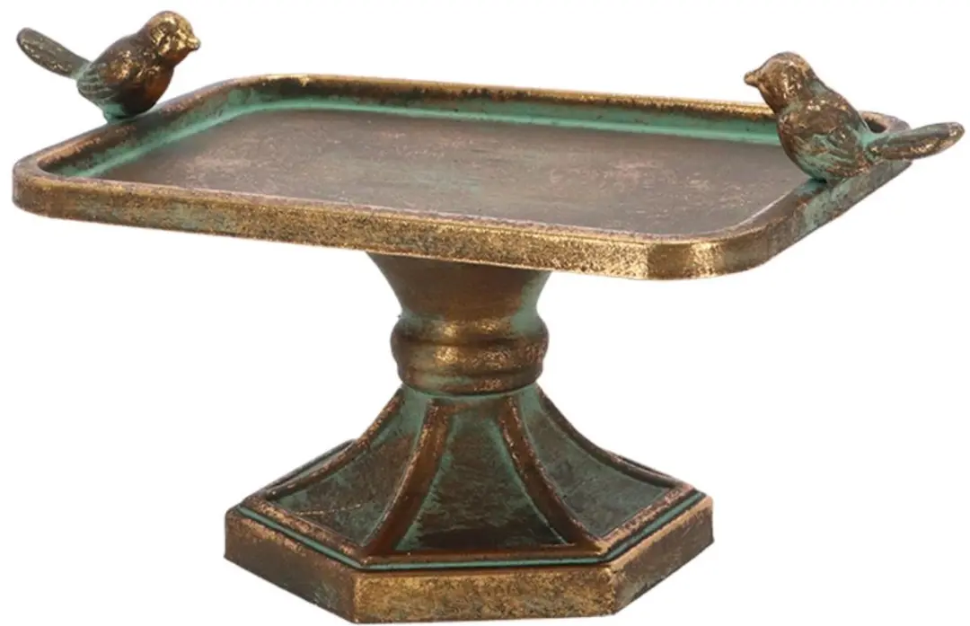 Esschert Design Aged Metal Vogelbad M