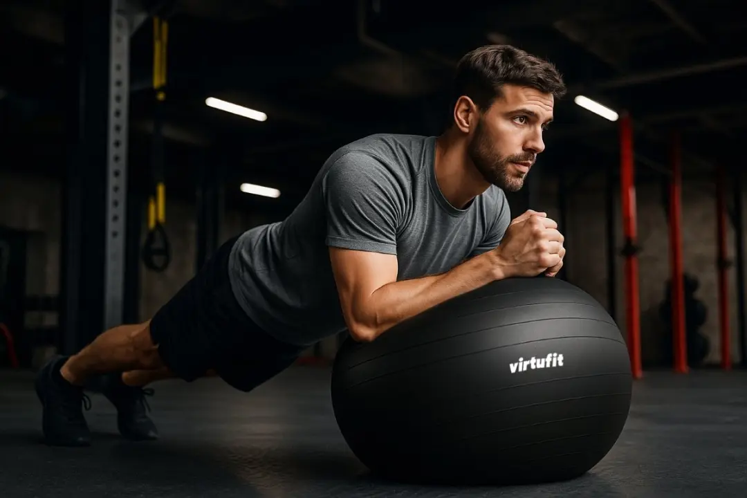 Virtufit Anti-Burst Fitnessbal Pro 55cm - Zwart