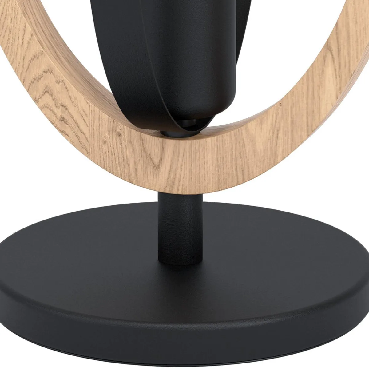Eglo Basildon Tafellamp E27 - 34,5 cm - Zwart/Bruin
