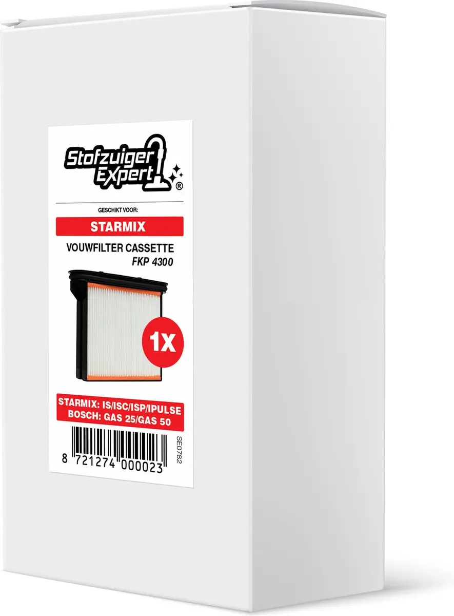 Starmix FKP4300 Stofzuigerfilter - Oranje/Zwart/Wit