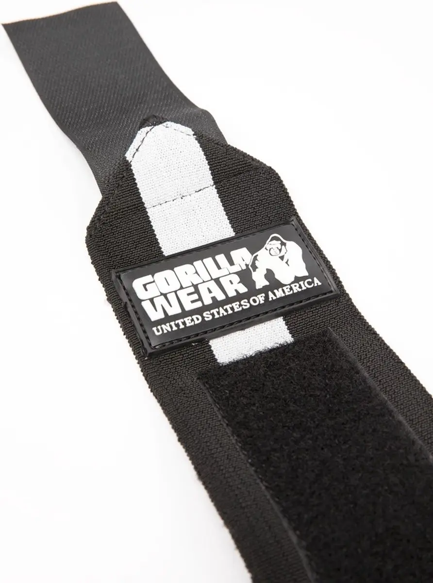 Gorilla Wear Wrist Wraps Ultra Krachttraining Handschoenen - Zwart/Wit