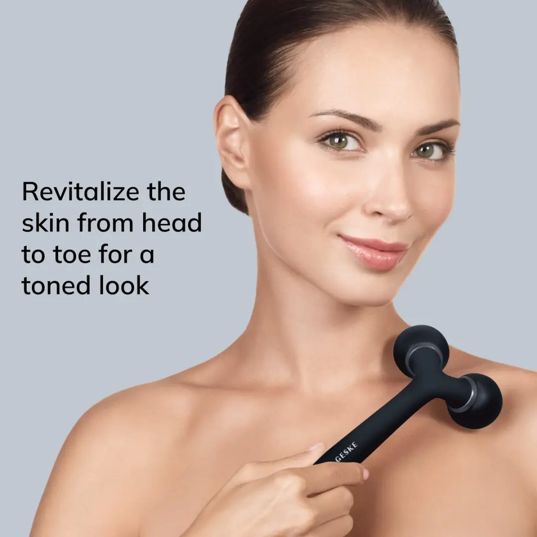 GESKE SmartAppGuided Sonic Facial & Body Roller GK000041BK01 - Zwart