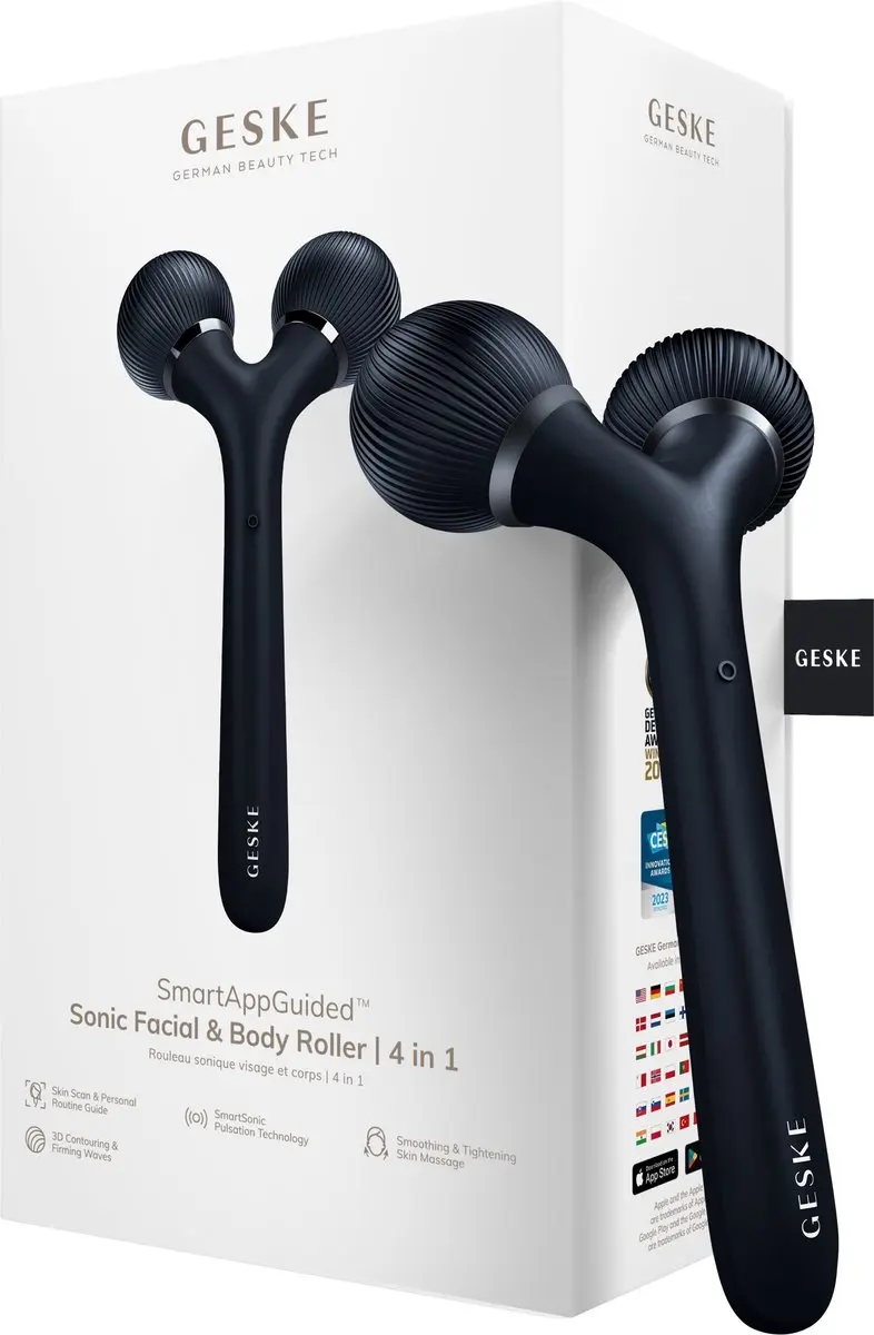 GESKE SmartAppGuided Sonic Facial & Body Roller GK000041BK01
