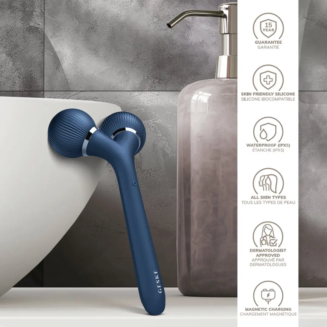 GESKE SmartAppGuided Sonic Facial & Body Roller GK000041MN01 - Midnight