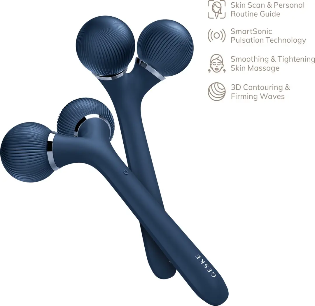 GESKE SmartAppGuided Sonic Facial & Body Roller GK000041MN01 - Midnight