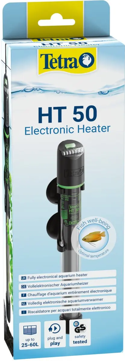 Tetra Onderwatercombinatie HT 50 Aquarium Verwarmingselement - 50W - Zwart
