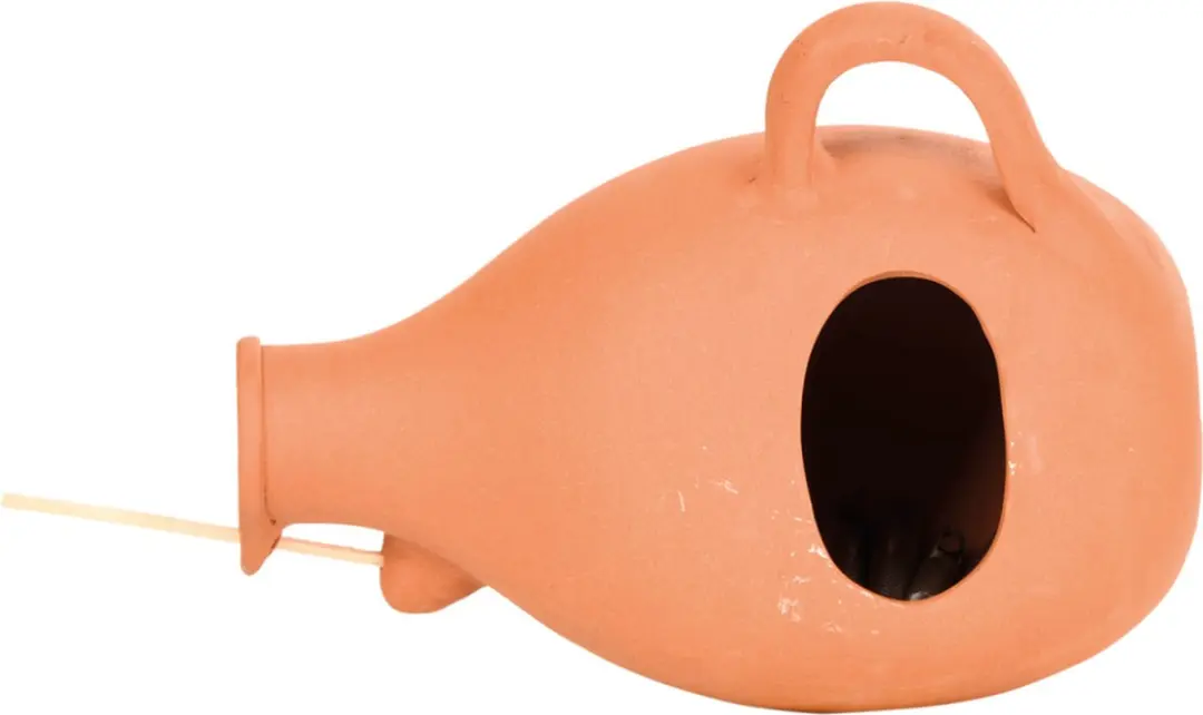 Esschert Design Vogelpot Mezen/Mussen Hangend - 23x14x17cm - Bruin