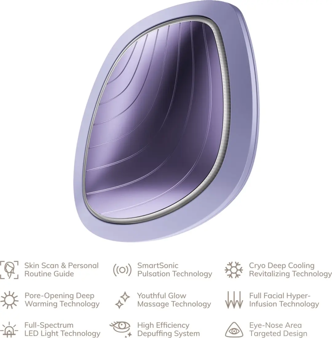 Geske SmartAppGuided Sonic Warm & Cool Mask GK000002PL01 - Paars