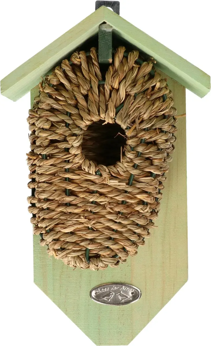 Esschert Design Nestbuidel Zeegras Vogelhuisje - 15,3x11x26,3cm