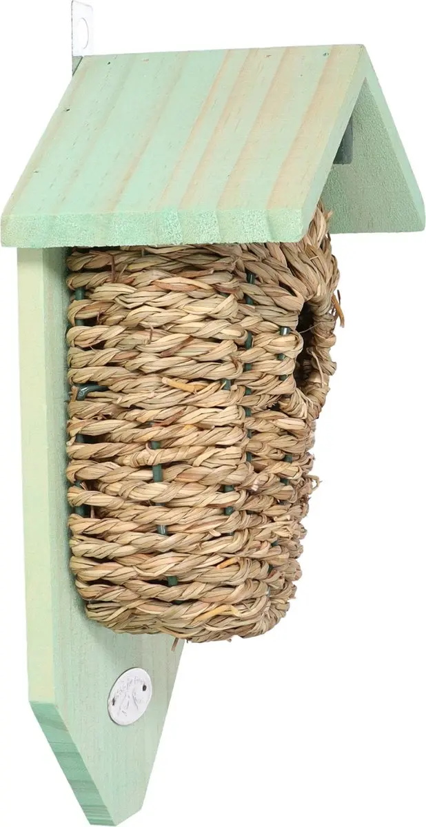 Esschert Design Nestbuidel Zeegras Vogelhuisje - 15,3x11x26,3cm