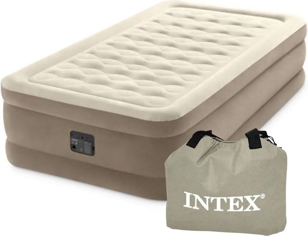 Intex Ultra Plush Luchtbed 191x99x46cm - Beige