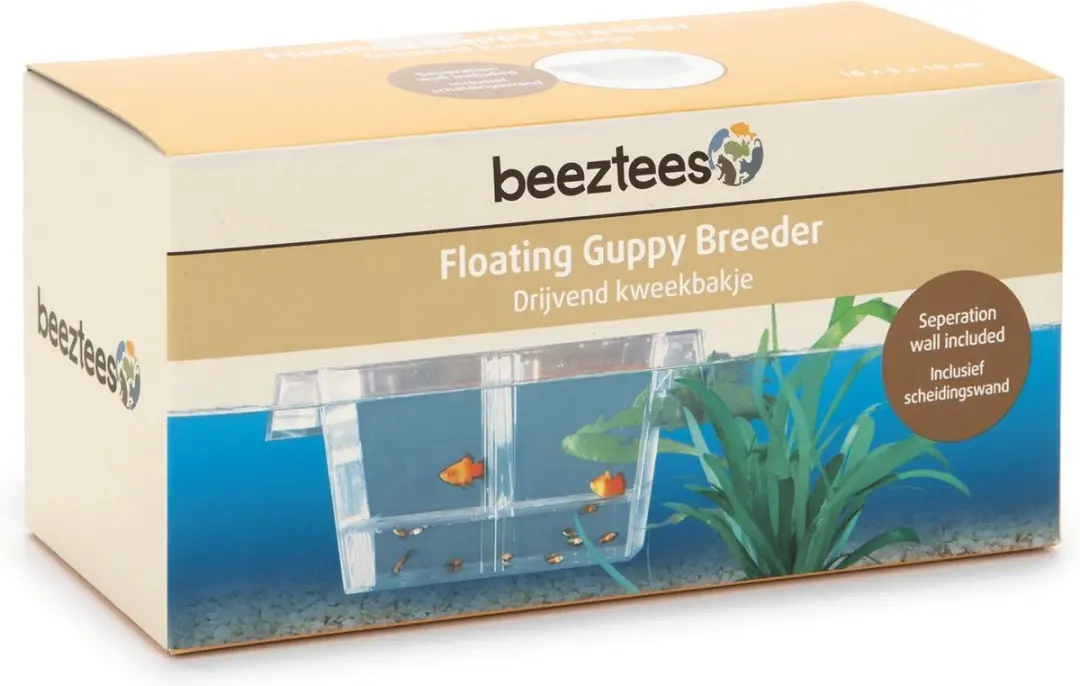Beeztees Guppytank Aquarium 20x9x10cm - Doorzichtig