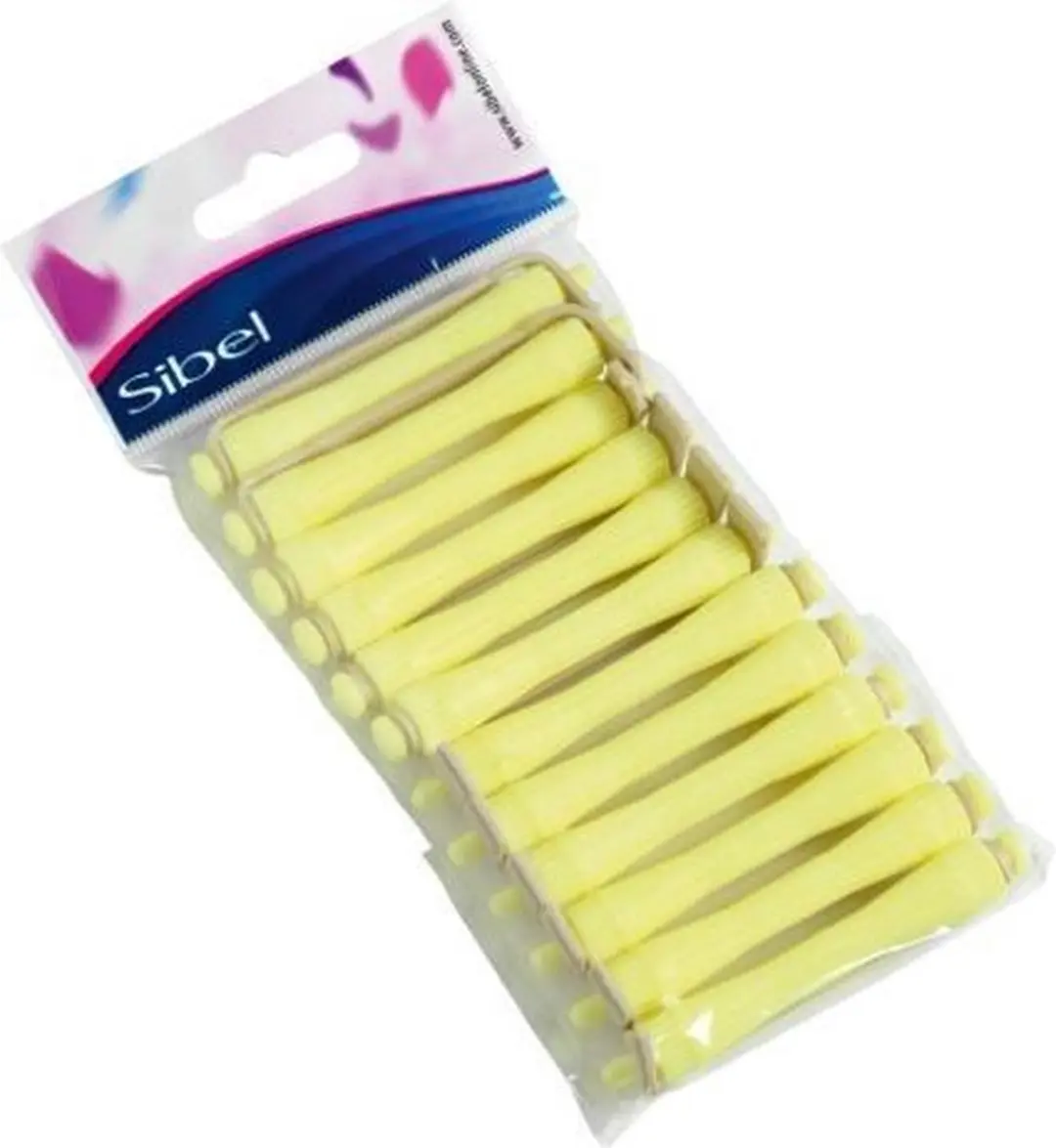 Sibel Permanent Rollers Short 11,5mm Geel - 12 Stuks