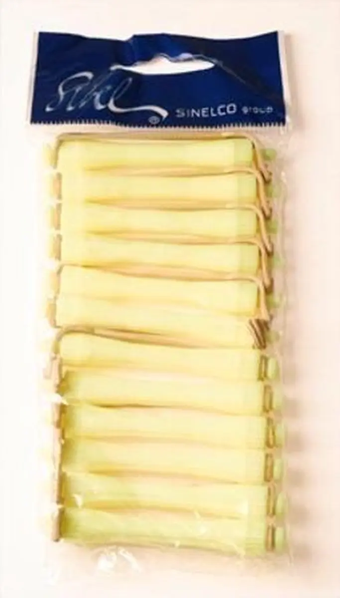 Sibel Permanent Rollers Short 11,5mm Geel - 12 Stuks