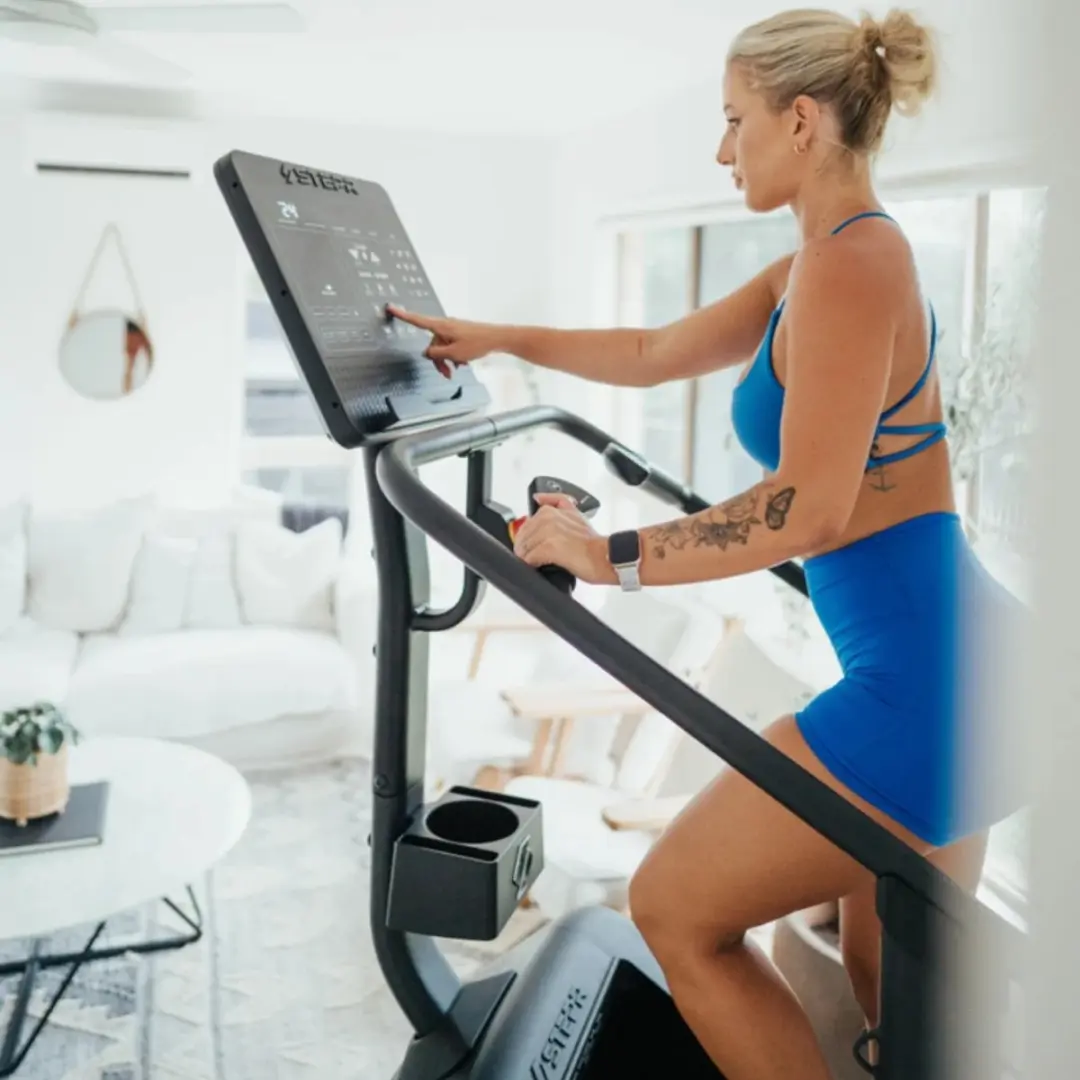 STEPR Stair Climber Classic LED Compact - 36 Programma's - 25 Niveaus - Zwart