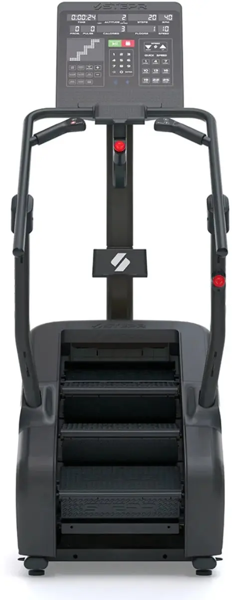 STEPR Stair Climber Classic LED Compact - 36 Programma's - 25 Niveaus - Zwart