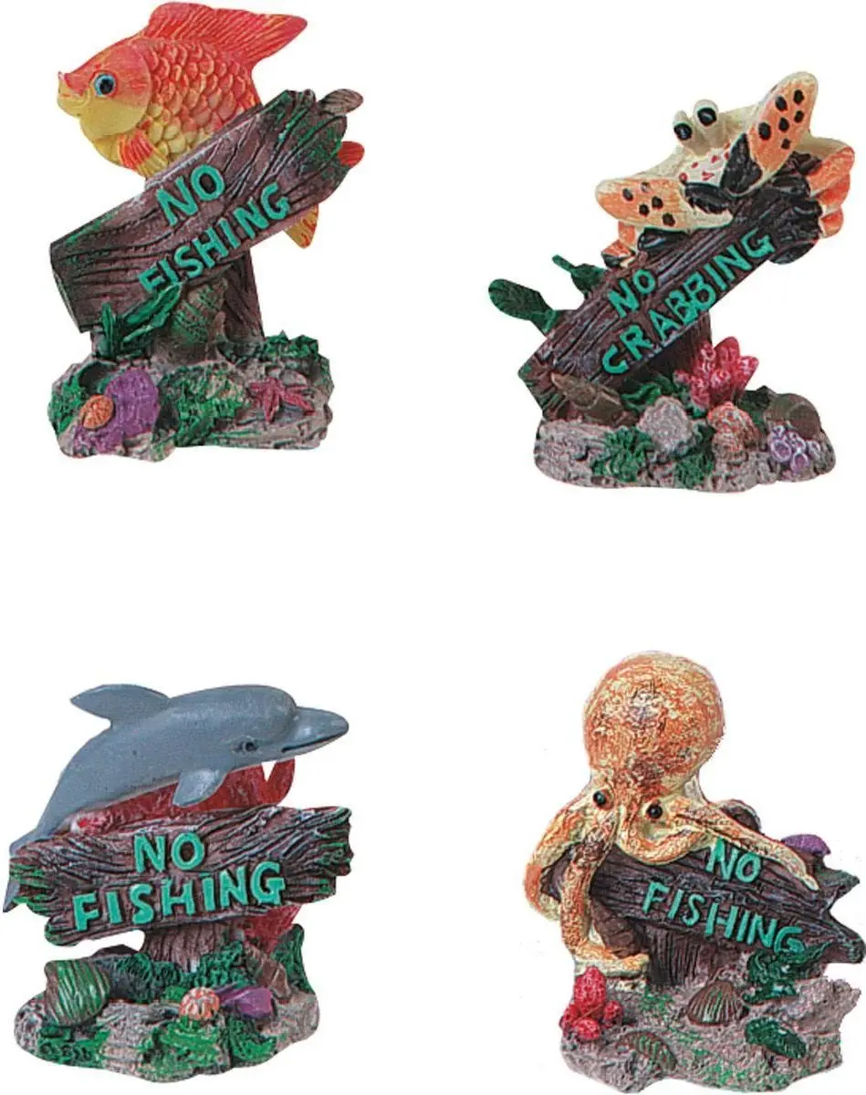 Flamingo Aquarium Decoratie No Fishing