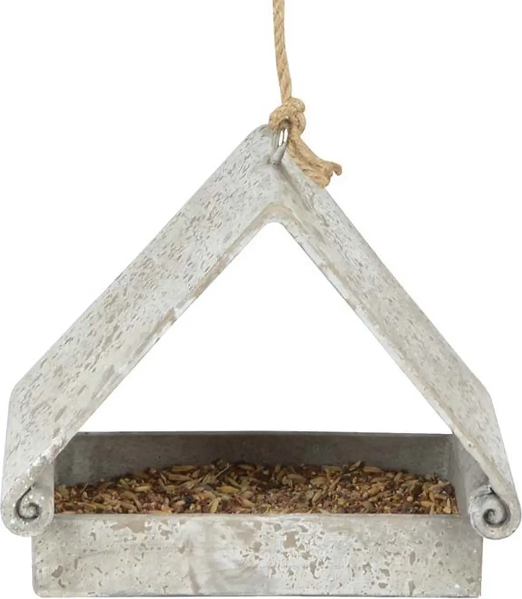Esschert Design Aged Resin Voederhuis Driehoekig FB410 - Hangend