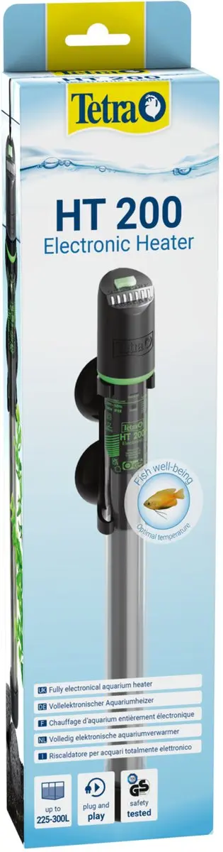 Tetra Onderwatercombinatie HT 200 Aquarium Verwarmingselement 200W - Zwart