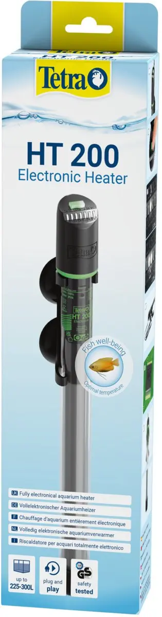 Tetra Onderwatercombinatie HT 200 Aquarium Verwarmingselement 200W - Zwart