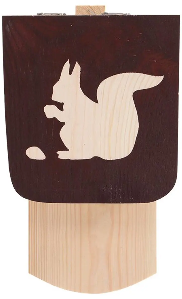 Esschert Design Eekhoornvoederhuisje Diapositief - 14,9x25x20cm - Bruin
