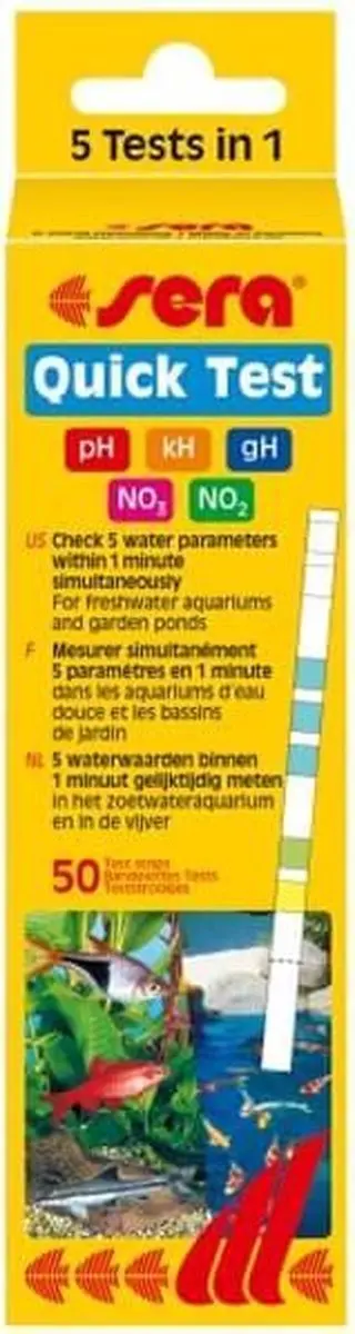 Sera Quick Testset Watertest 50 Stuks