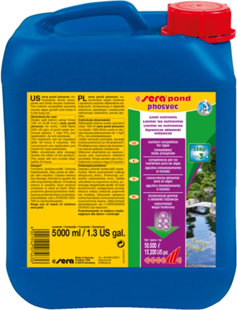 Sera Pond PhosVec 0,5L - 5000L Aquarium