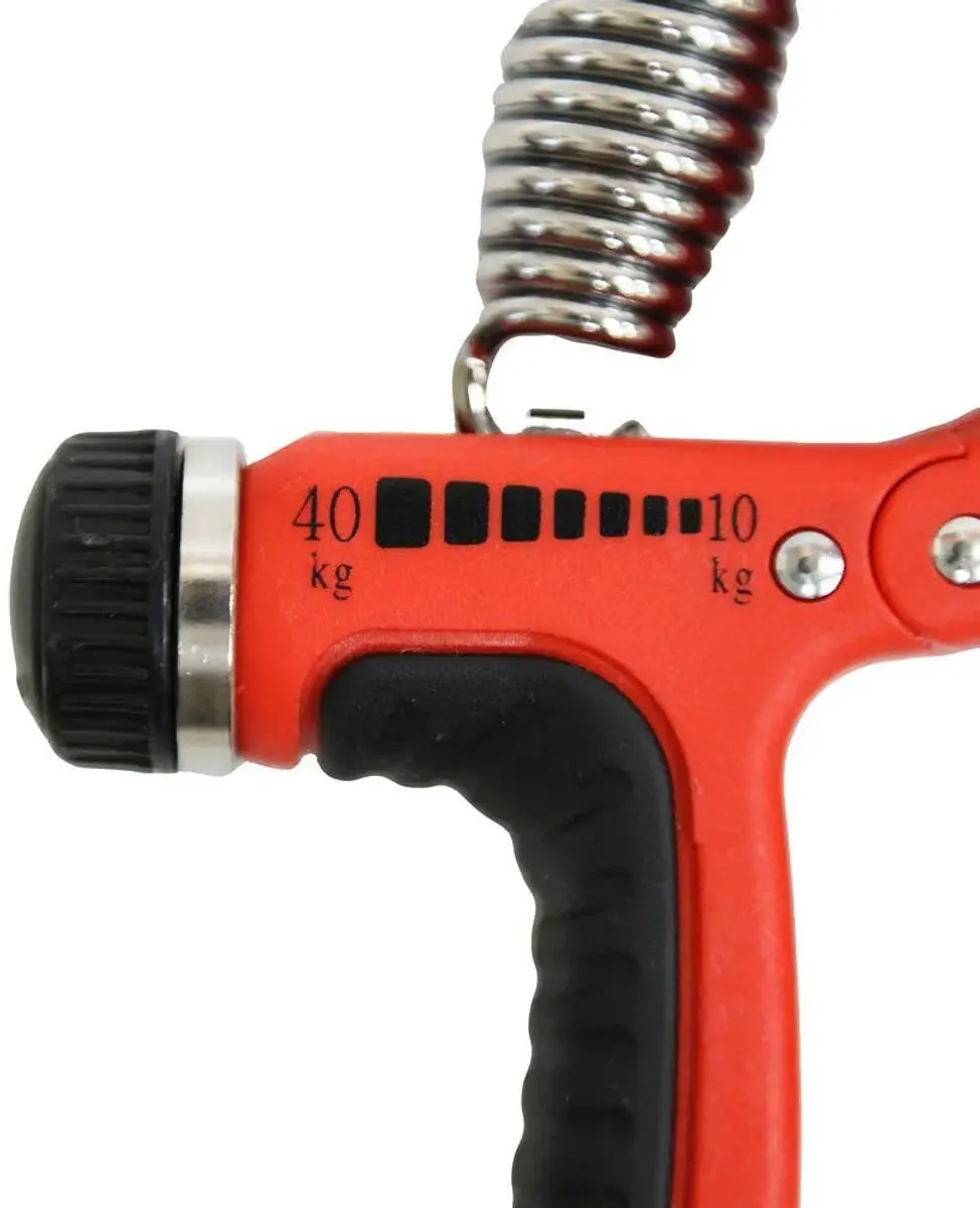 Gymstick Verstelbare Handknijper 10-40 kg - Rood/Zwart