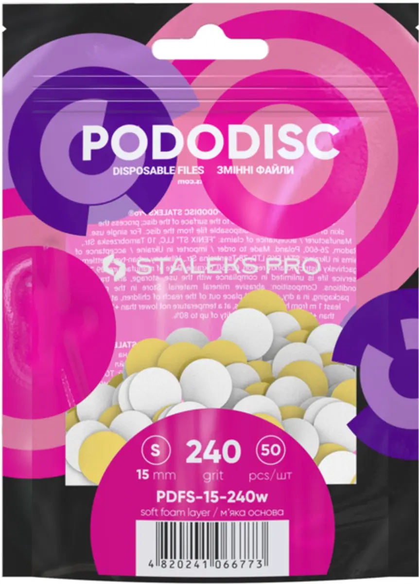 STALEKS PODODISC PDFS-15-240 Witte Refillpads