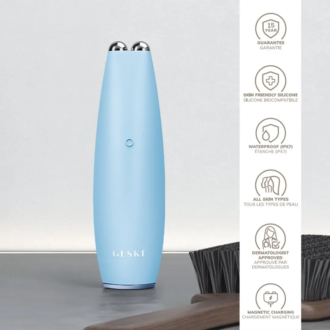 GESKE SmartAppGuided MicroCurrent GK000013AQ01 Gezichtsapparaat - Aquamarine