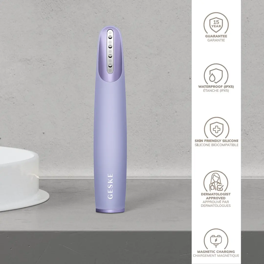 GESKE Skin Firming Wand GK000067PL01 - 7-in-1 Anti-Aging - Rode LED - Paars