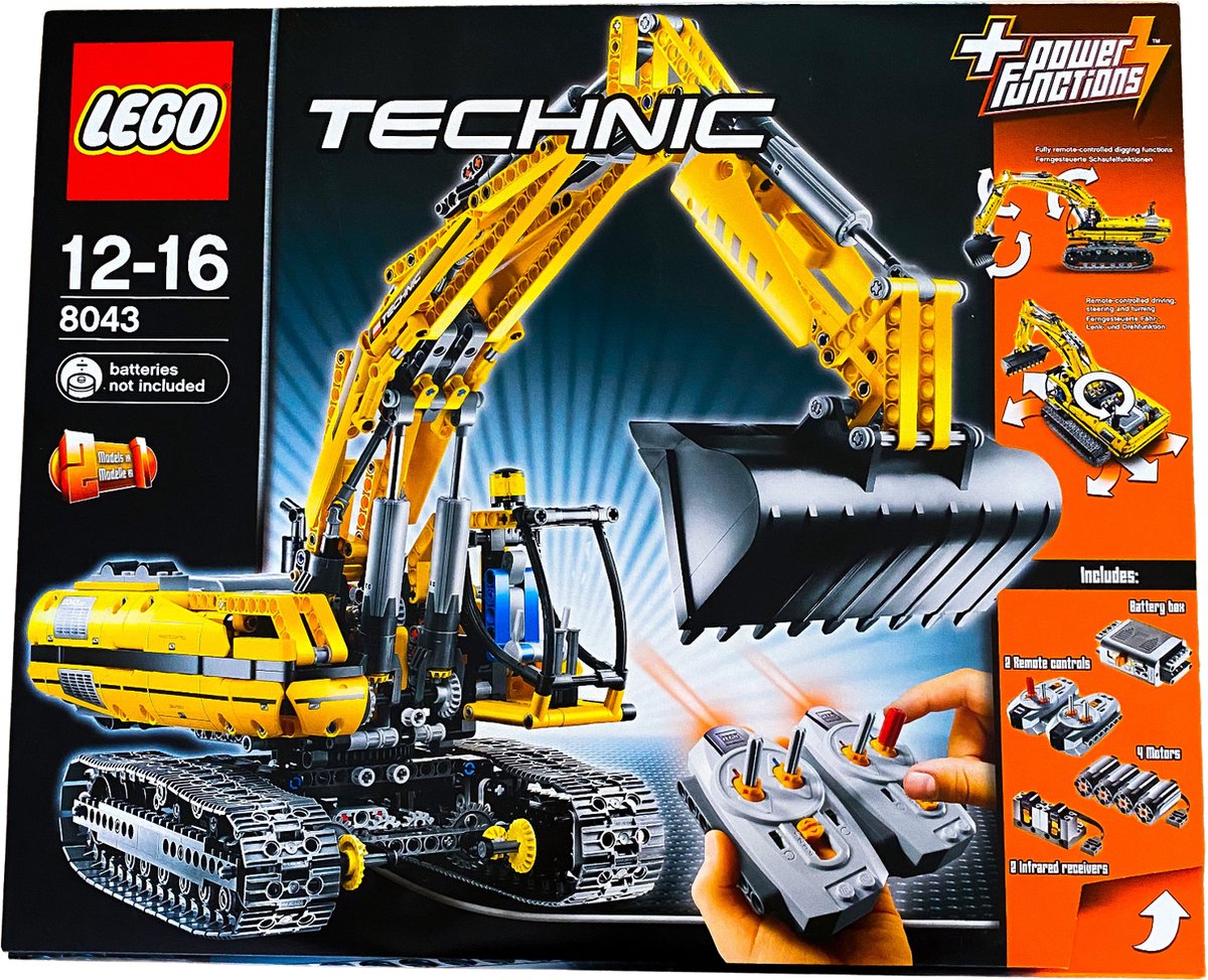LEGO Technic Graafmachine met Motor - 8043