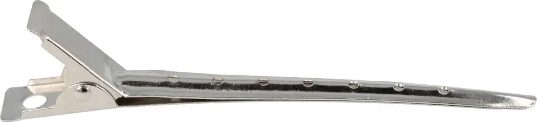 Haarsoires Styling Tool Afdeelklemmen 8cm - Zilver - 12 Stuks