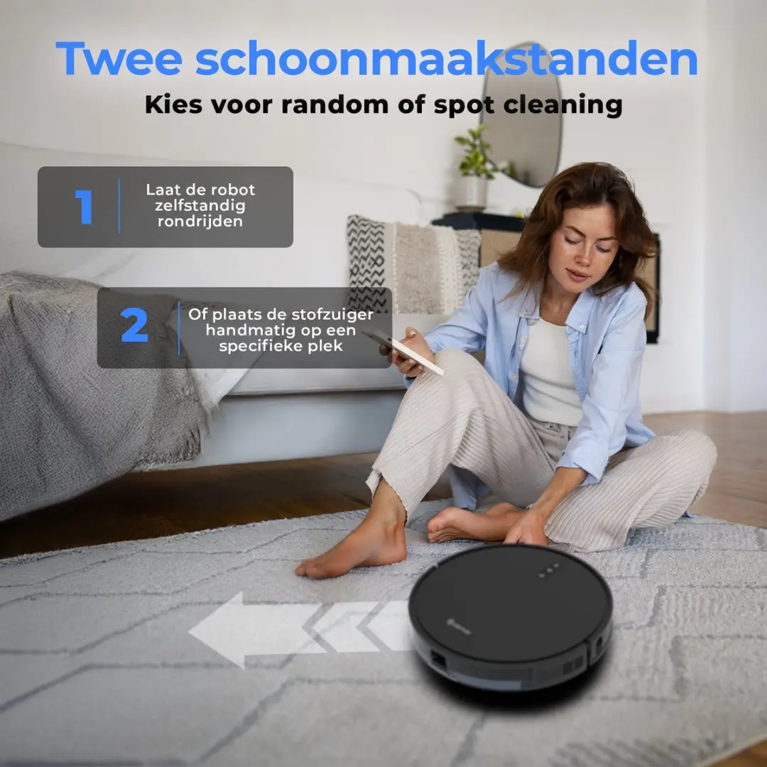 Denver RVC115 Robotstofzuiger - 2700 Airwatts - Zwart